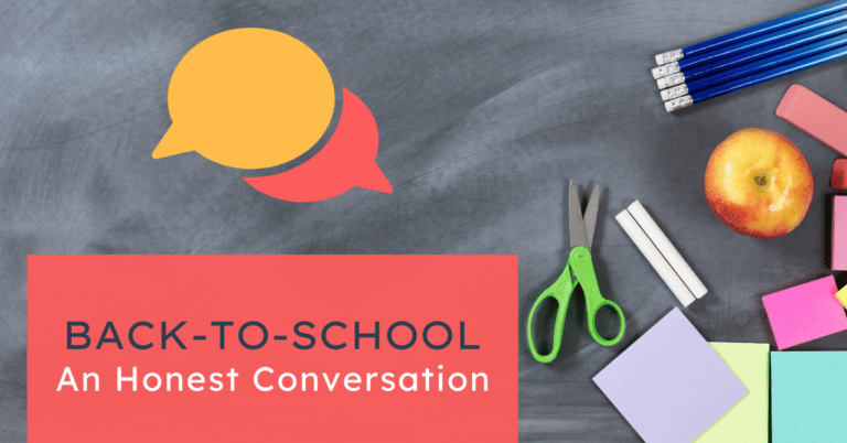 Back-to-school: An honest conversation