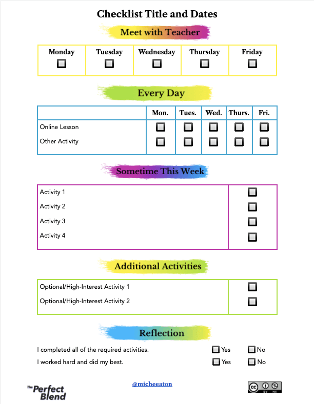 Lesson Design Idea: Tic-Tac-Toe Hyperdoc Template