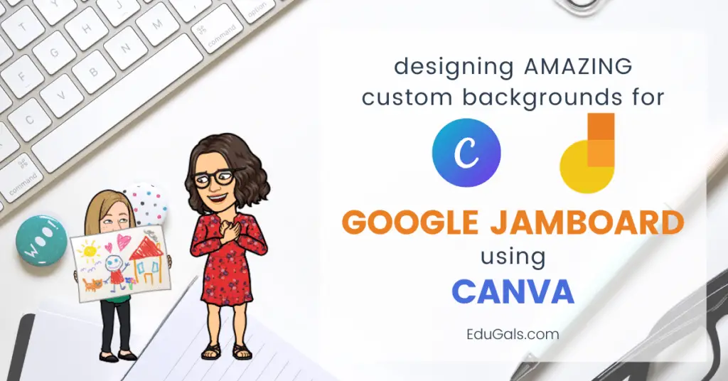 Designing amazing custom backgrounds for Google Jamboard using Canva