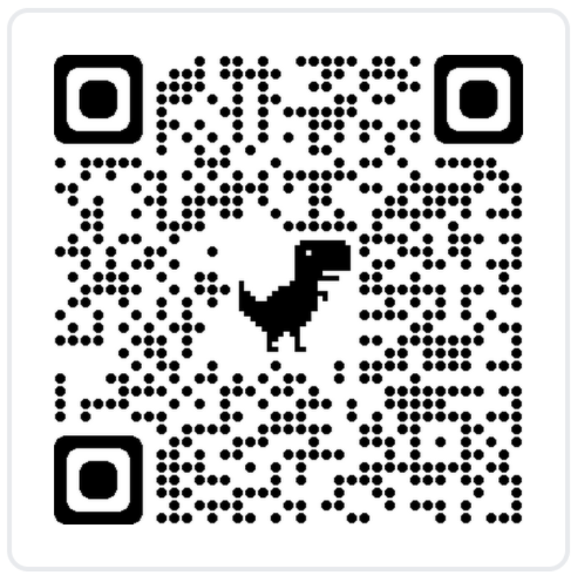Image of a QR code generated by Chrome browser