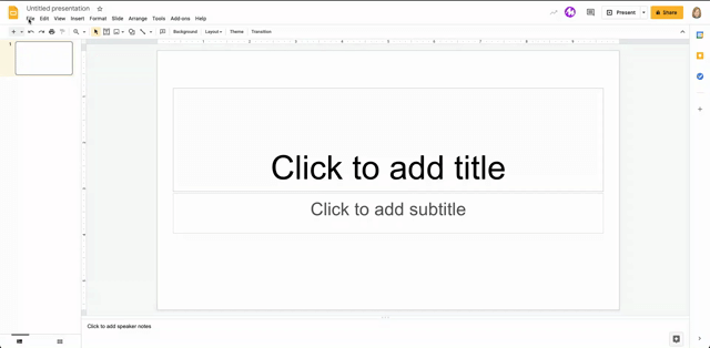 Como inserir GIFs numa apresentação de slides do Google Slides