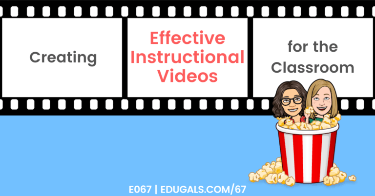 Creating effective instructional videos for the classroom