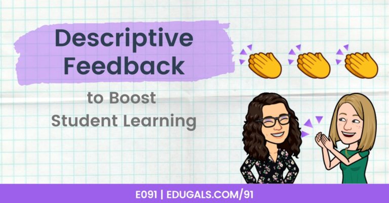 Descriptive feedback to boost student learning
