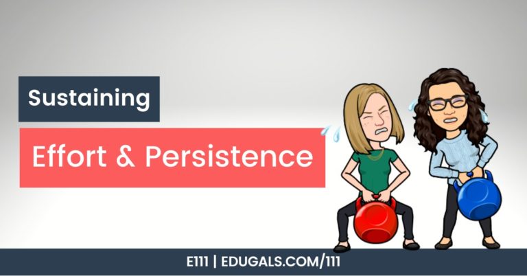 Sustaining effort and persistence
